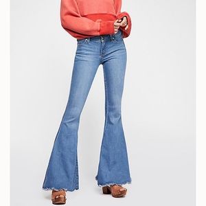 Free People Super Flare Denim Jeans